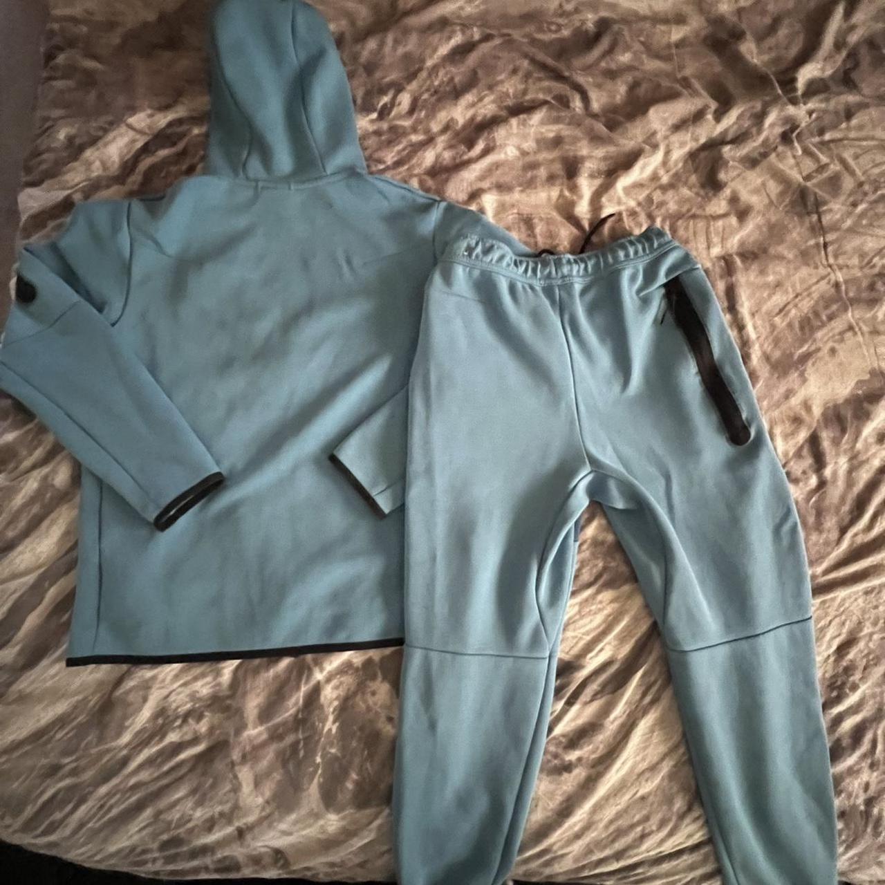 Nike tech fleece full tracksuit dutch / baby blue... Depop