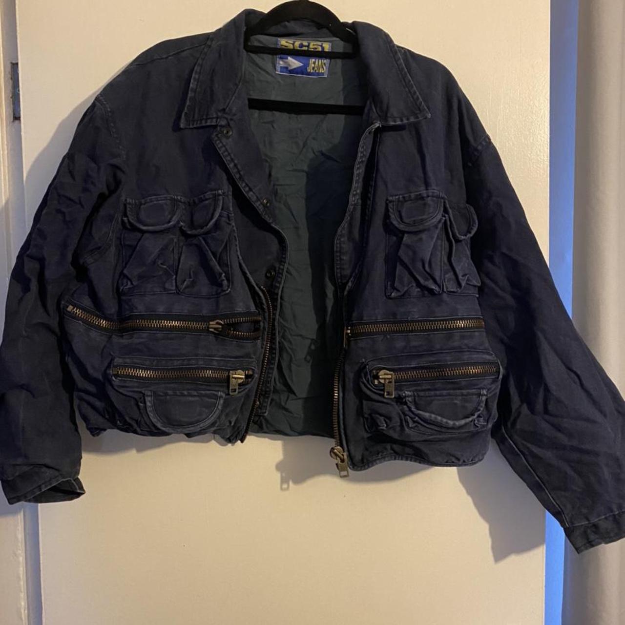 VINTAGE *SC51* heavy denim jacket . Size mens LARGE... - Depop