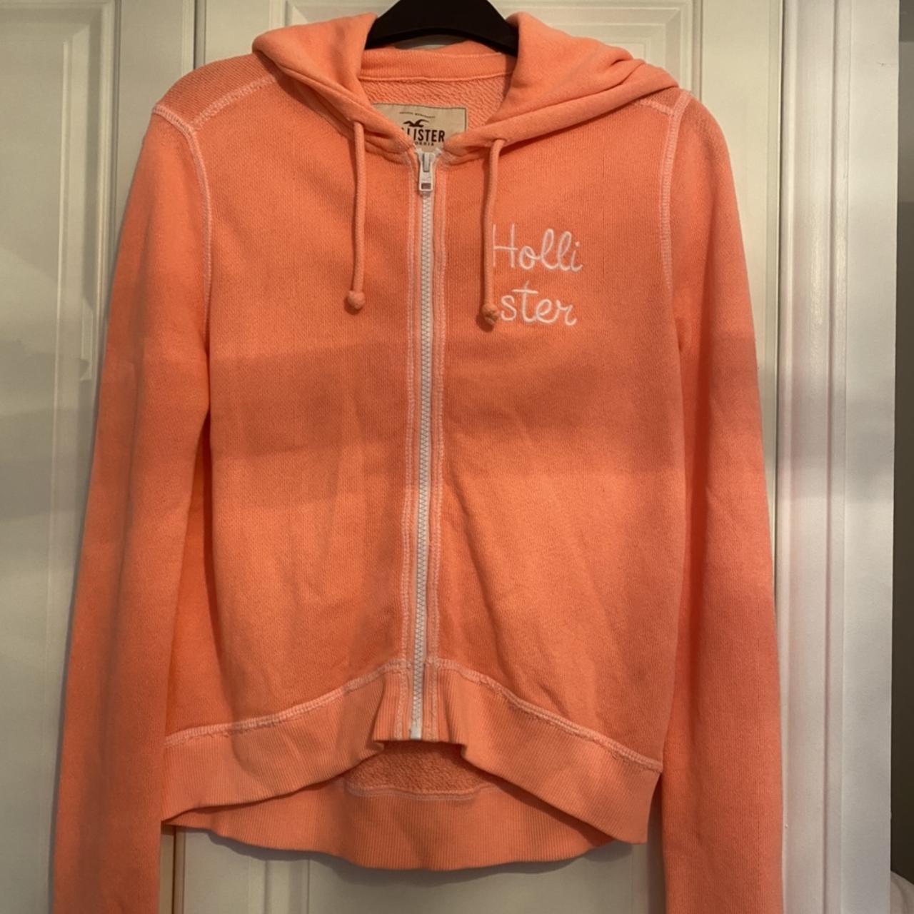 Orange on sale hollister hoodie