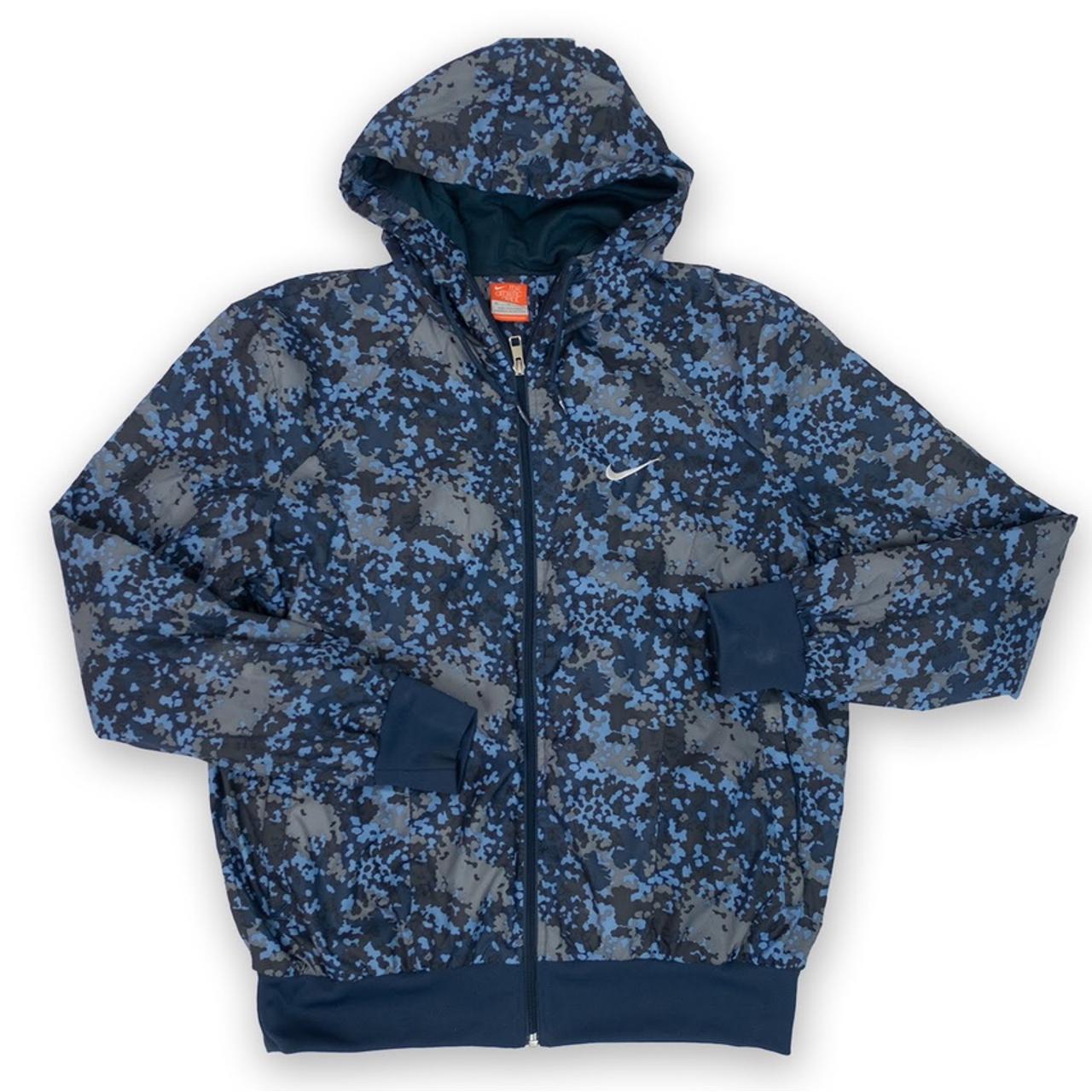 blue camo nike windbreaker