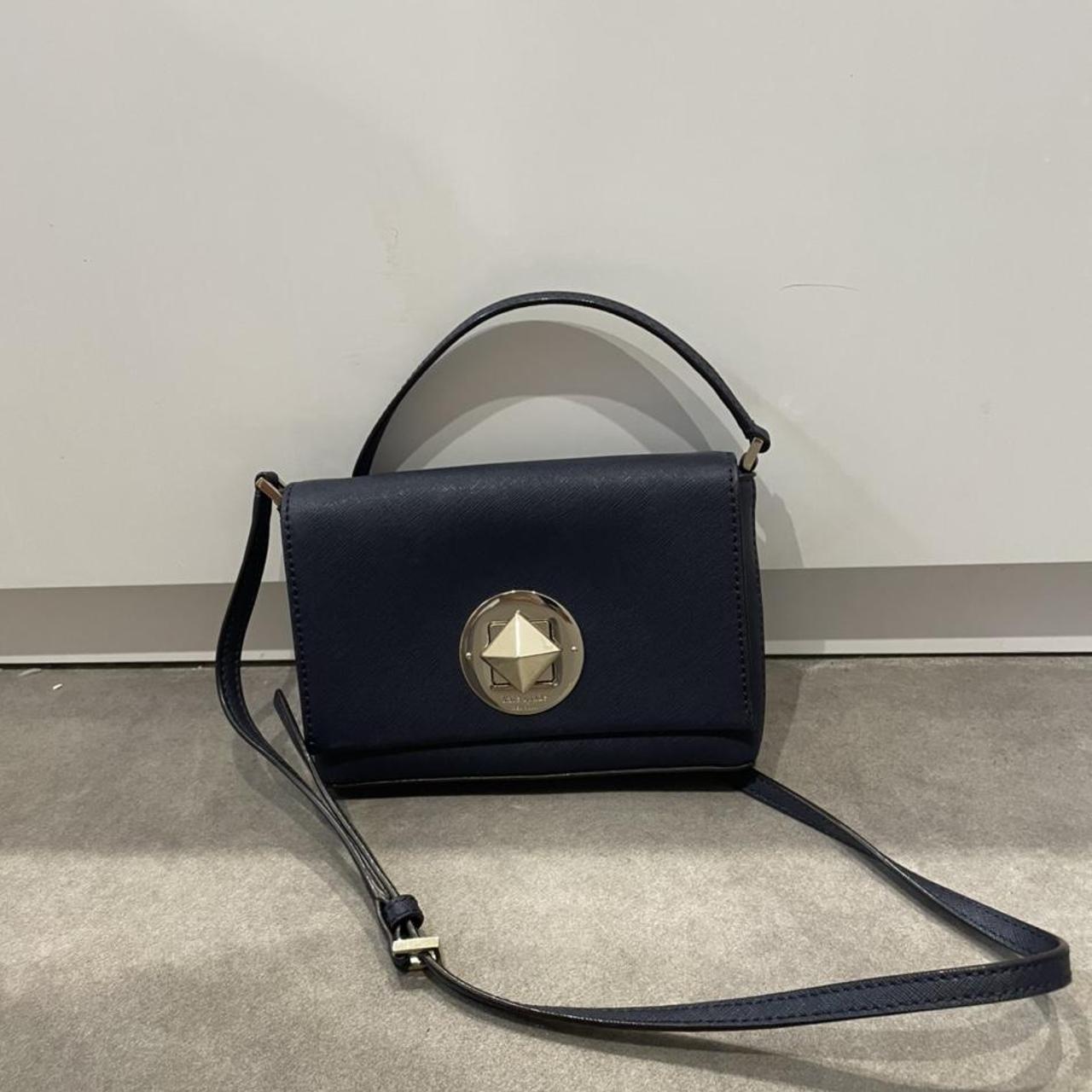 Kate spade clutch bag navy. #katespade #clutch - Depop