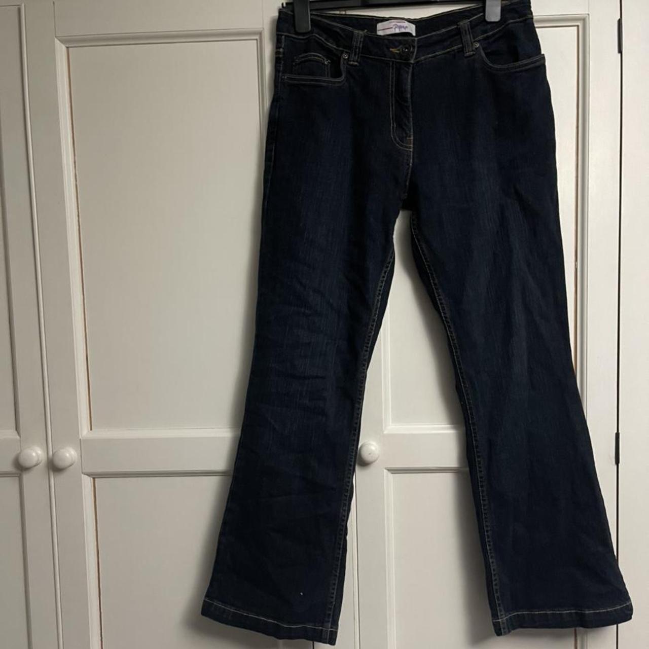 Papaya Women's Navy Jeans Depop