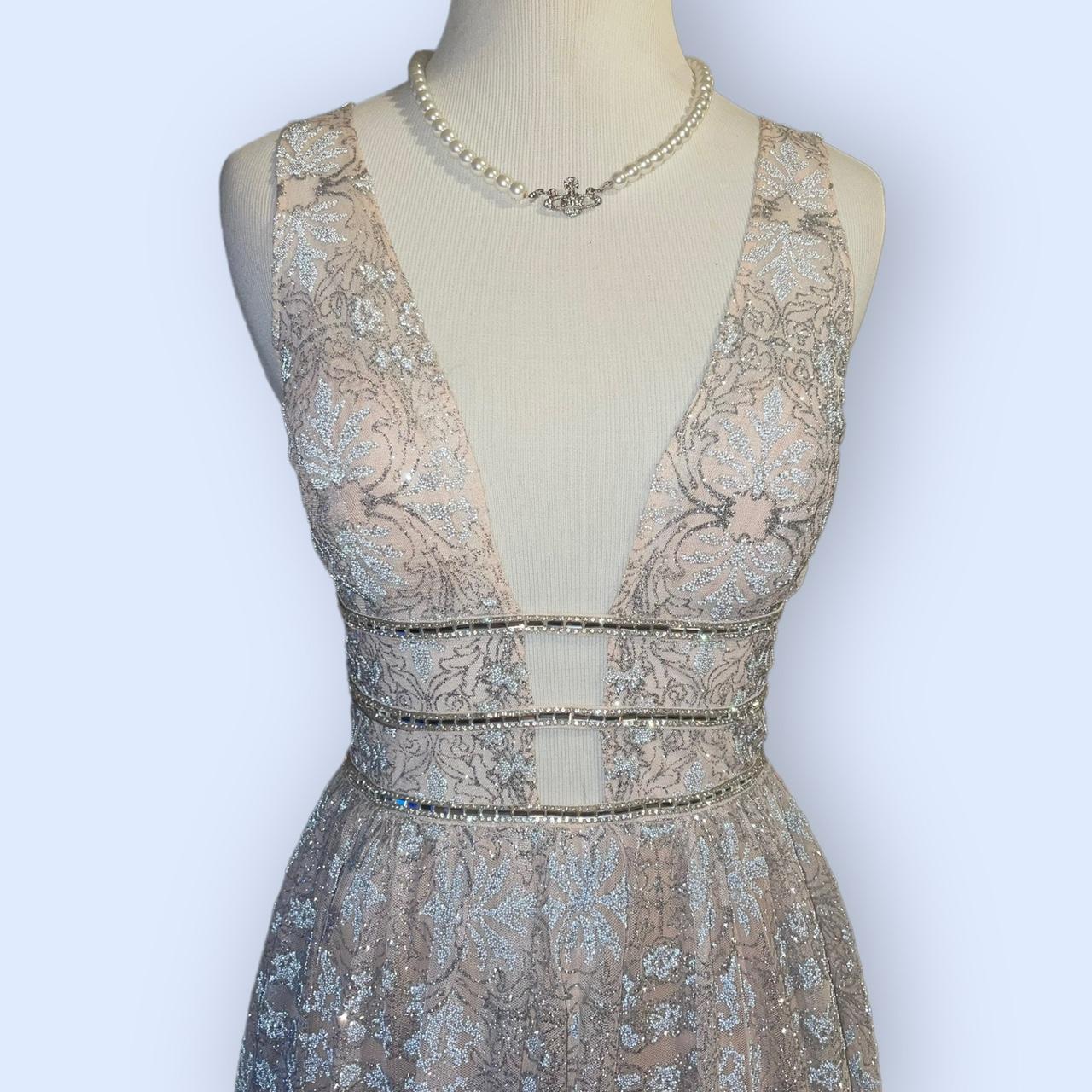 Giani Bernini Women's Tan and Silver Dress (3)