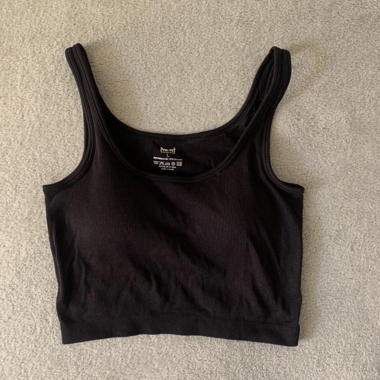 Women's Black Crop-top | Depop