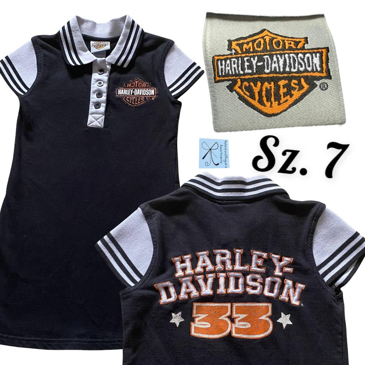 Harley-Davidson Motorcycles 33 Polo Dress Kids Sz S - Depop