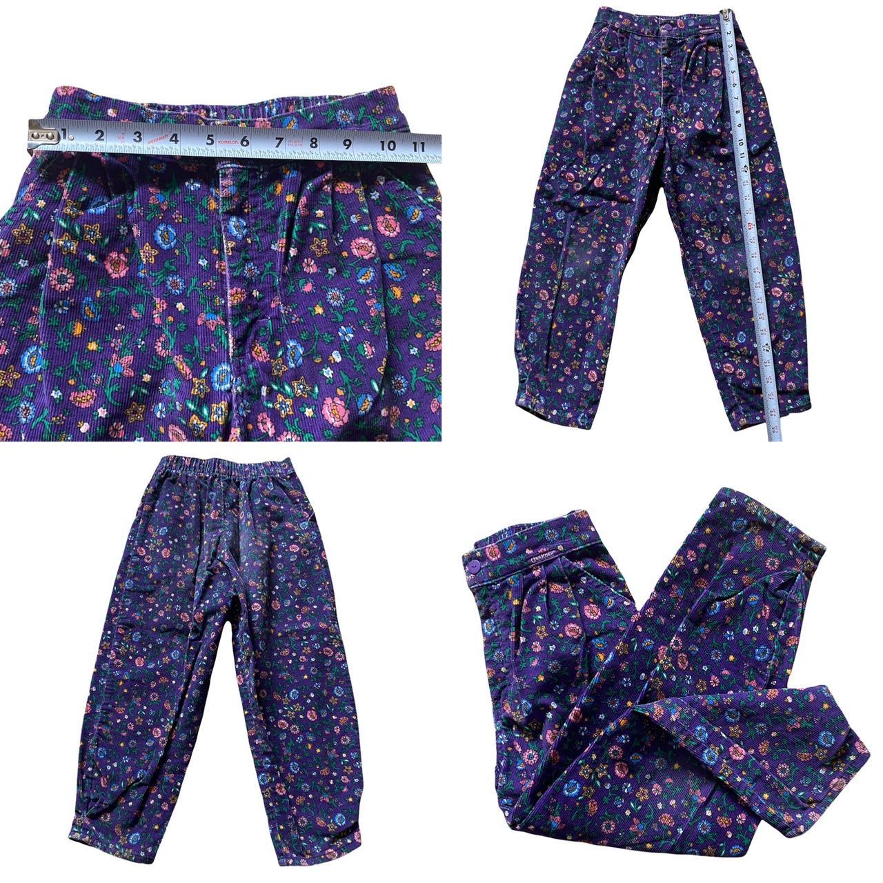 OshKosh B'Gosh Floral Corduroy Pants Kids Sz outlet 6XR