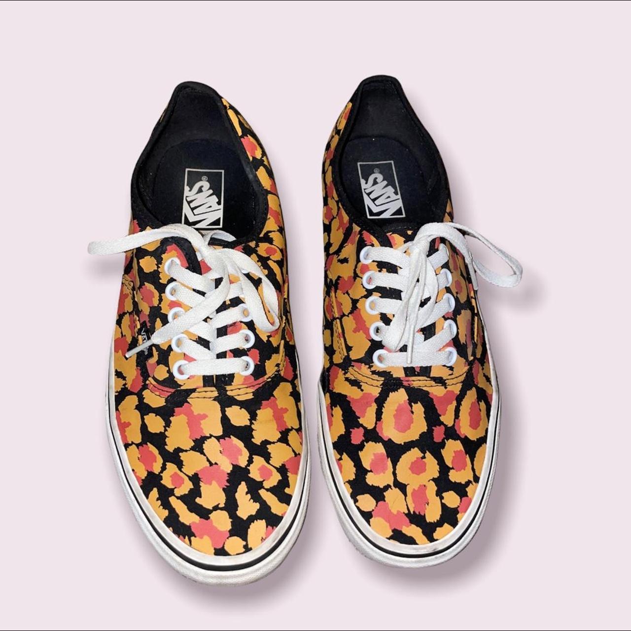 Vans black clearance cheetah print shoes