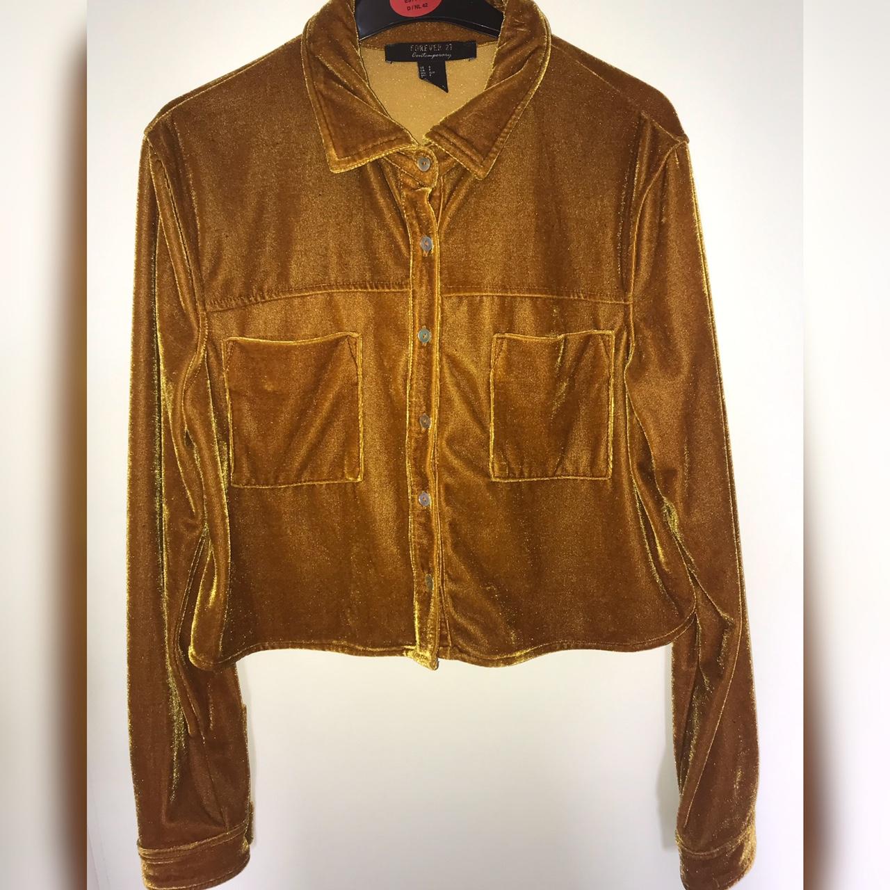 metallic gold shirt forever 21