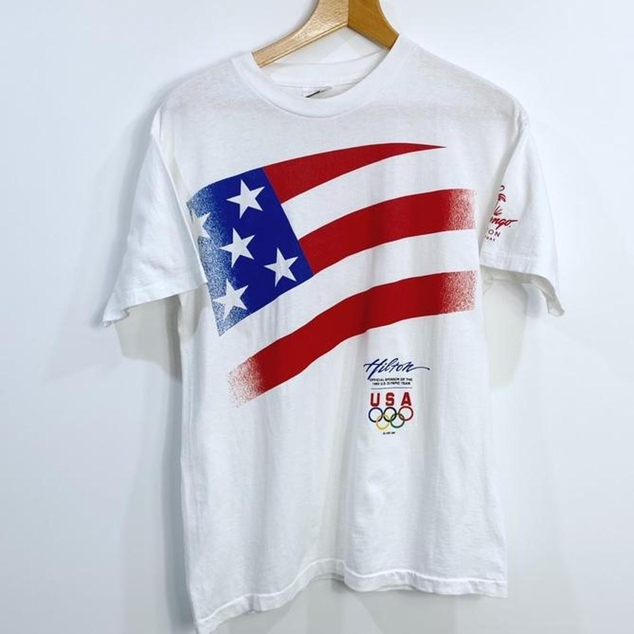 Vintage 1992 USA Olympic Team T-shirt Size: Fits... - Depop