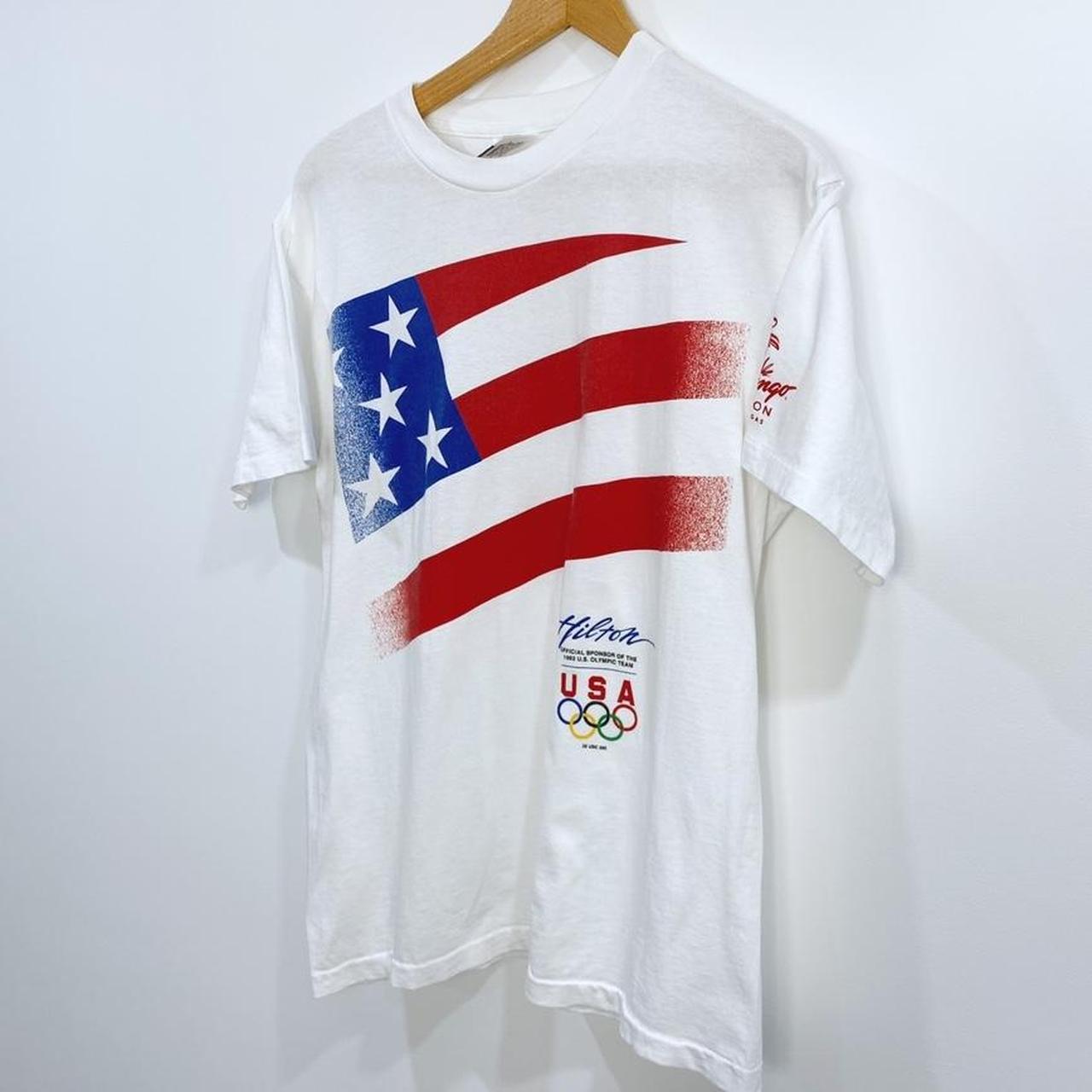 Vintage 1992 USA Olympic Team T-shirt Size: Fits... - Depop