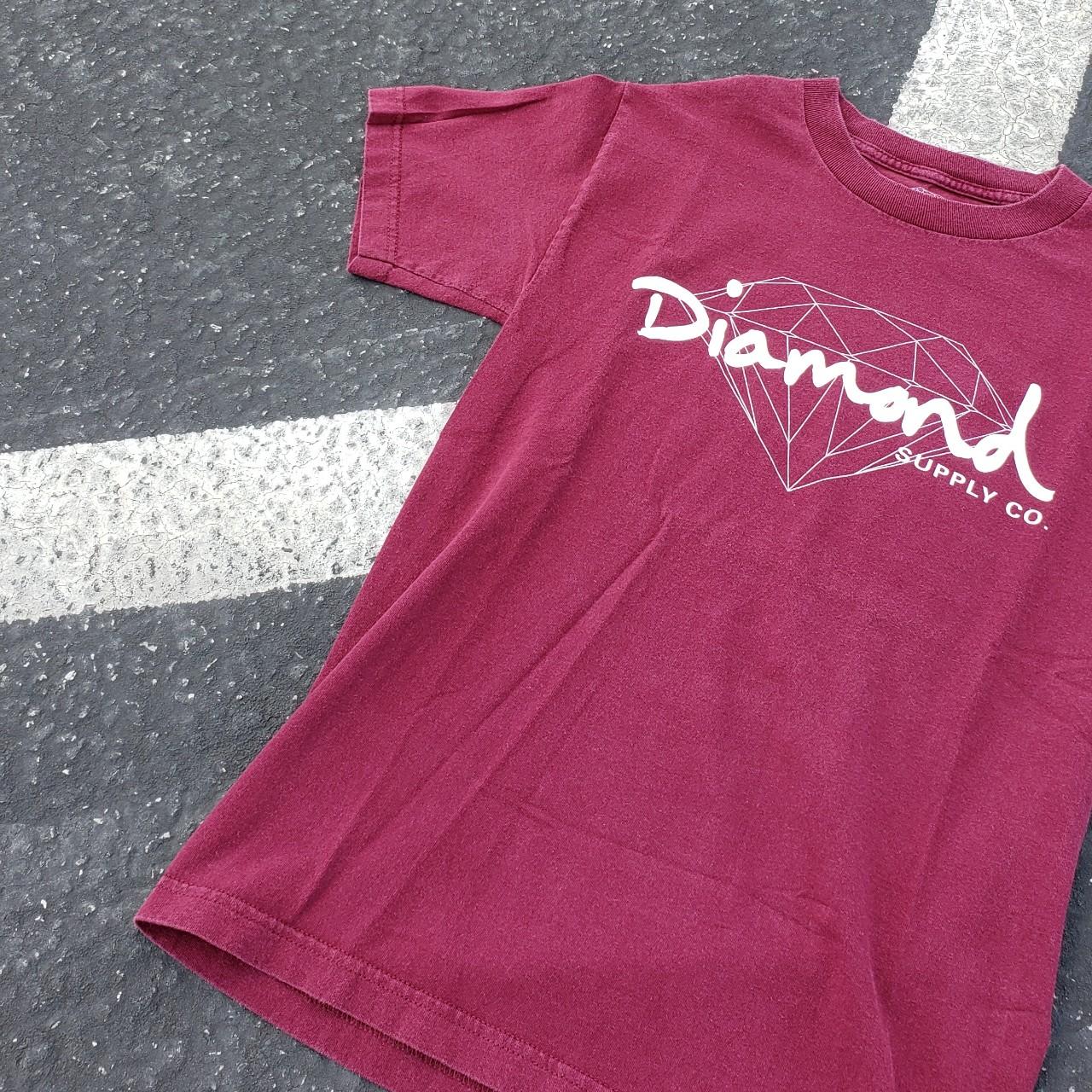 Diamond Supply Co. Men's Burgundy T-shirt