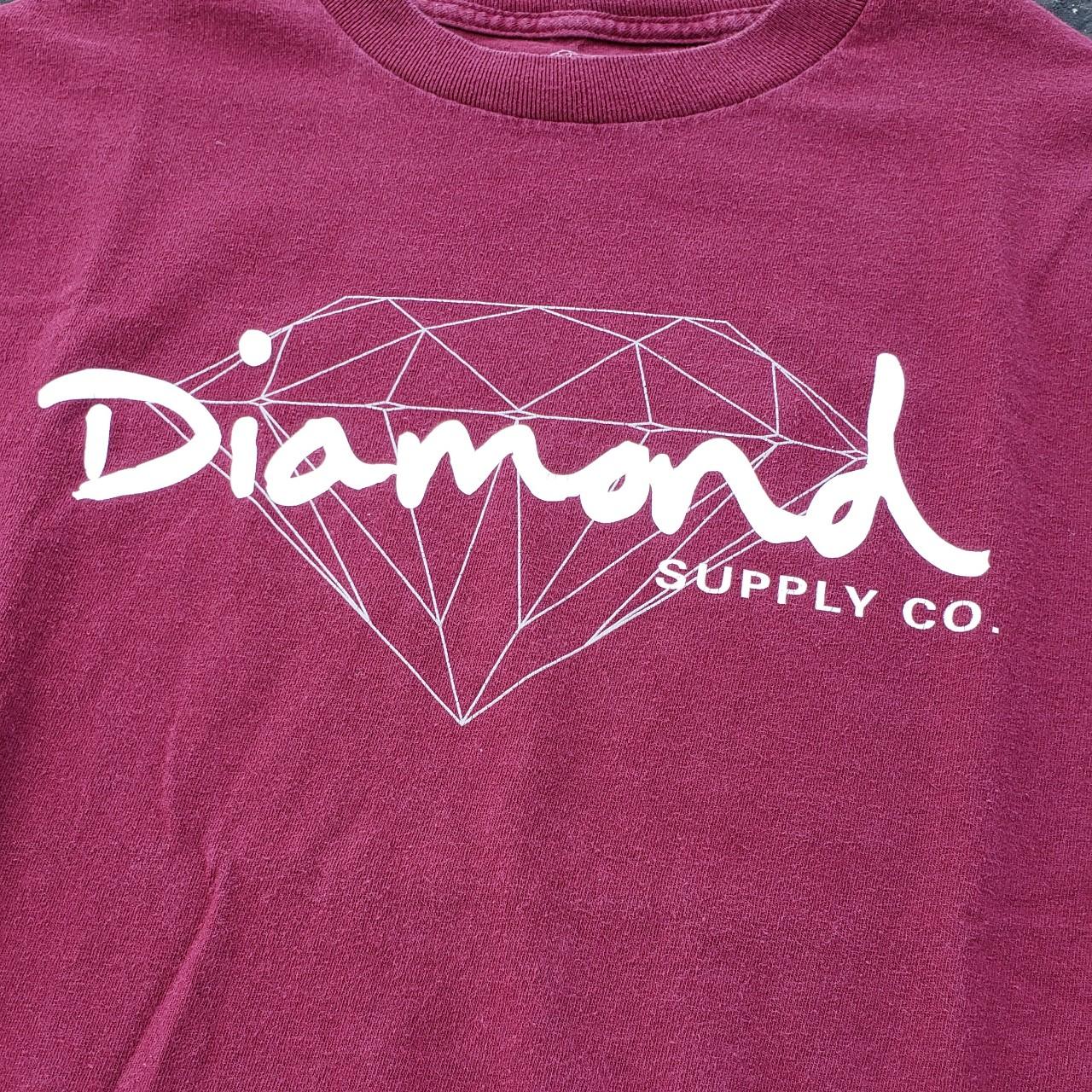 Diamond Supply Co. Men's Burgundy T-shirt (3)