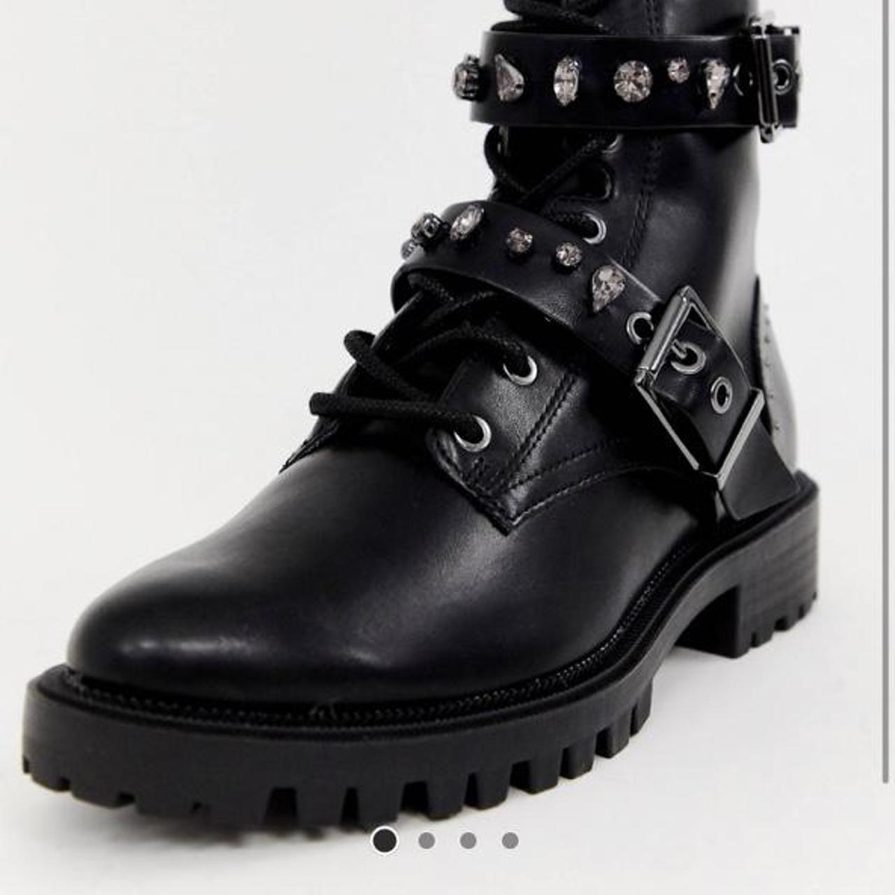 Biker cheap boots stradivarius