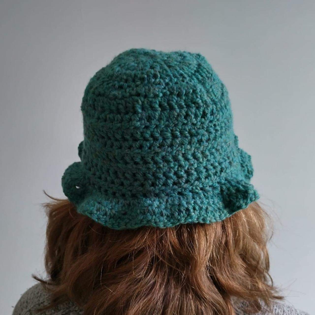 🌱Very cute handmade crochet bucket hat made with... - Depop