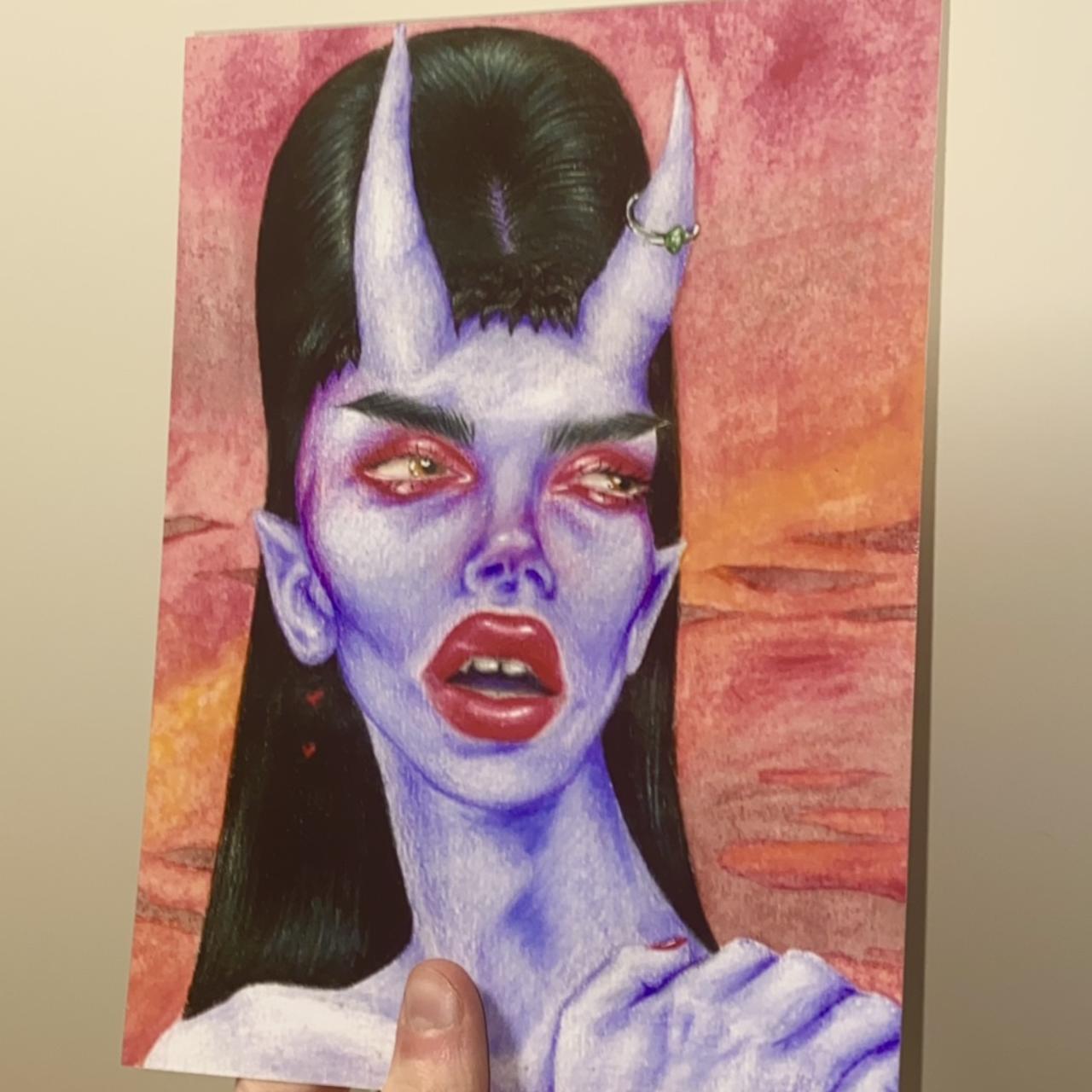 devil-girl-portrait-coloured-pencil-and-watercolour-depop