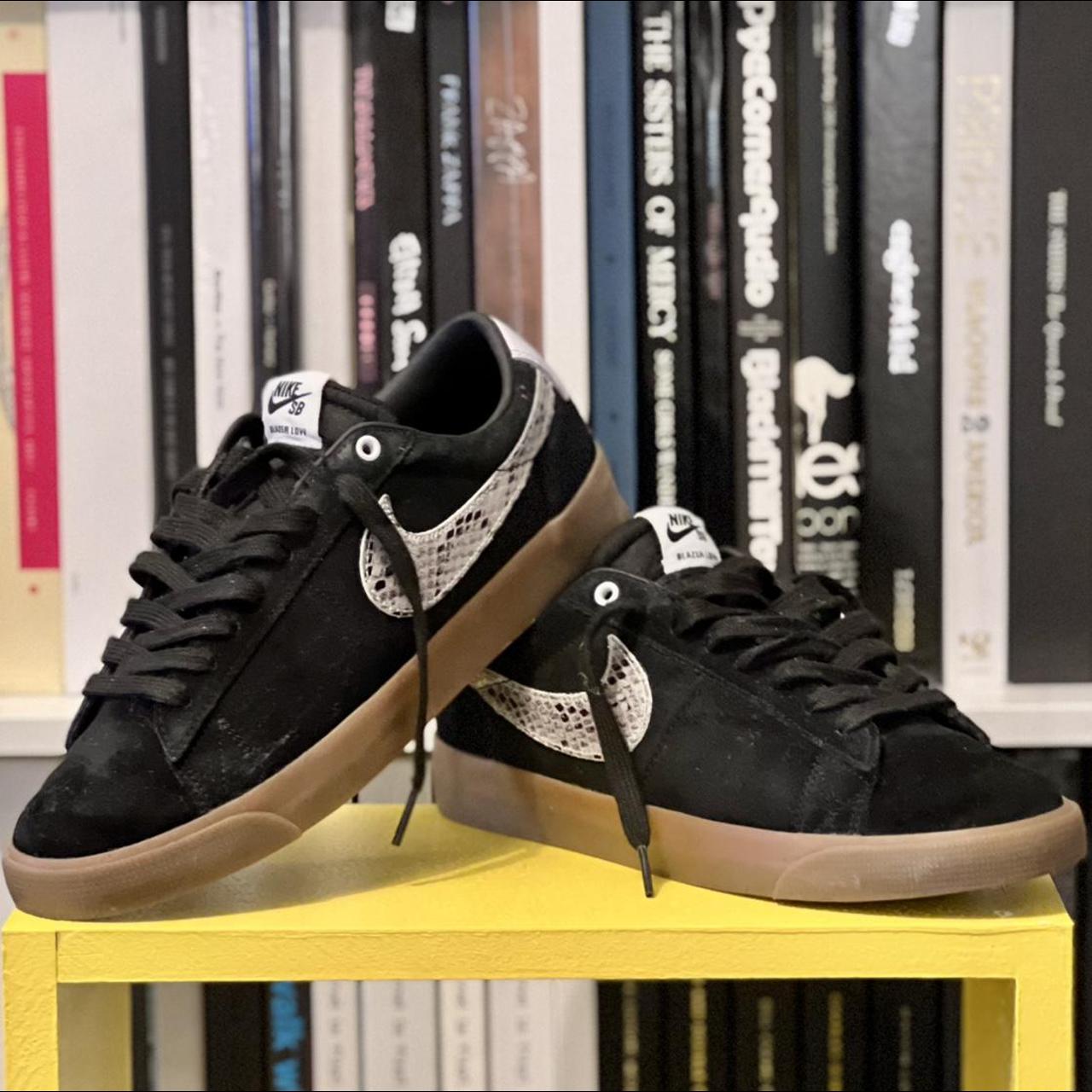 Nike SB Zoom Blazer Low GT QS Black/Light... - Depop