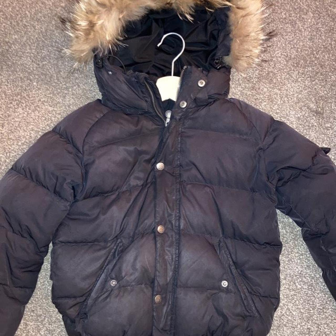 Pyrenex kids 12years aviator coat real fur signs of... - Depop