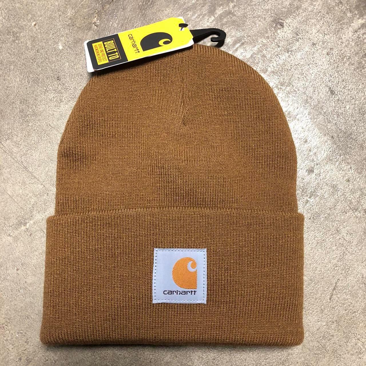 NWT Carhartt Beanie - A18 - Brown Brand new and... - Depop