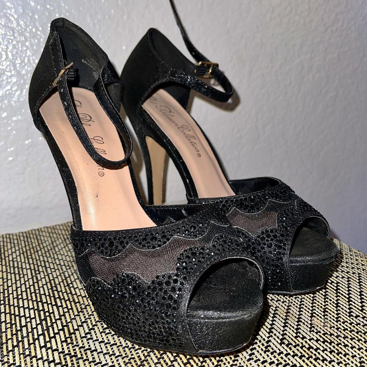 Size 6.5 heels I wore for prom years ago😌 Heels are... - Depop