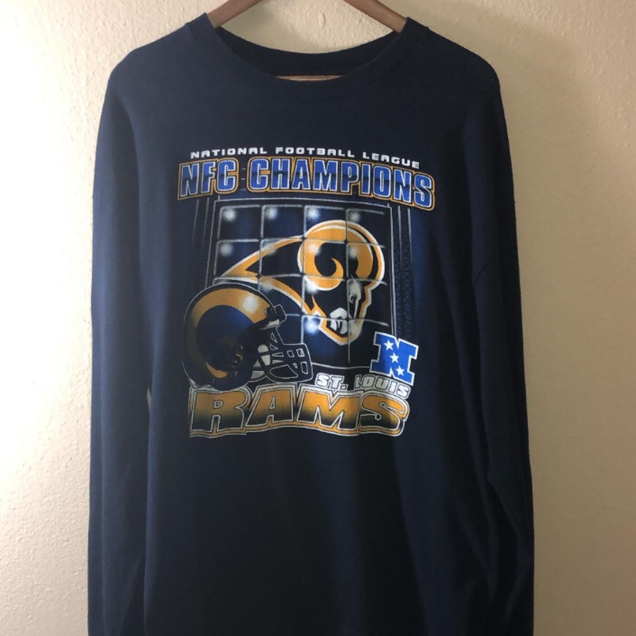 Vintage 2001 St. Louis Rams NFC Champions Long Sleeve T-Shirt 