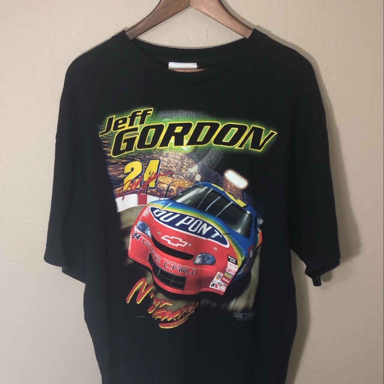 Vintage Jeff Gordon “Night Warrior” tee. No visible... - Depop