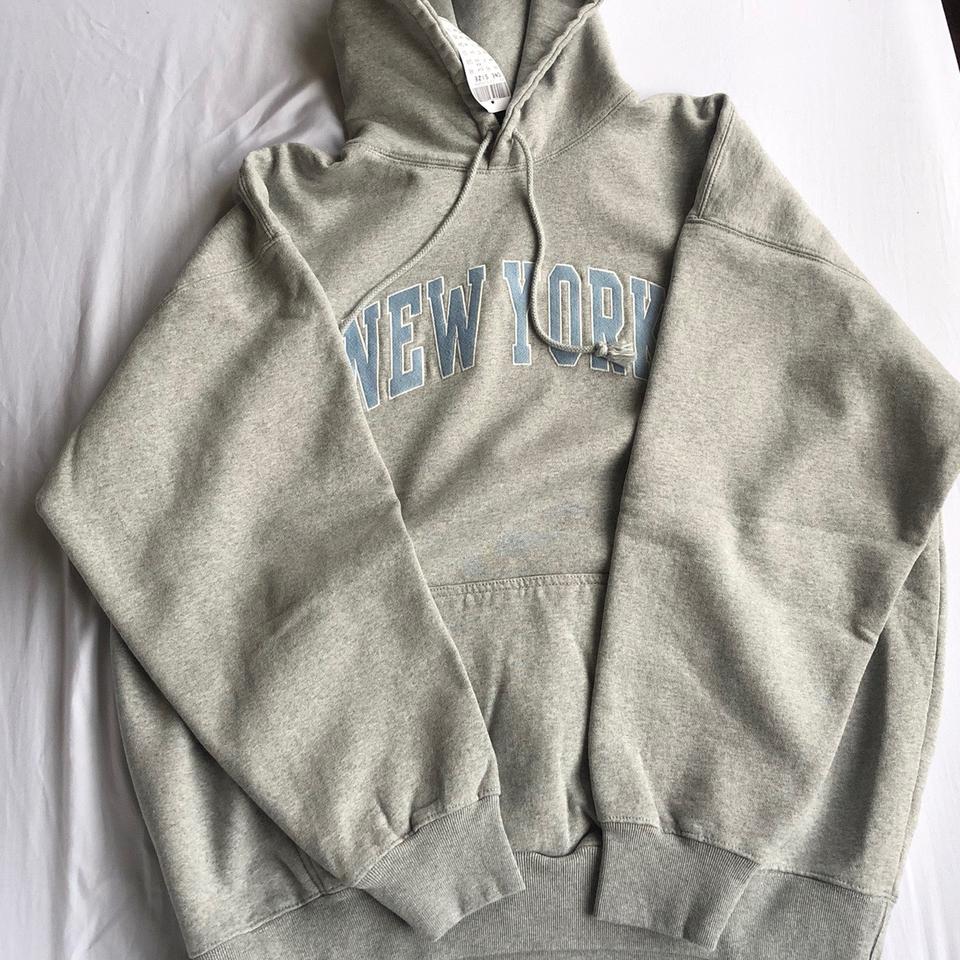 Brandy Melville New york colorblock hoodie Size OS - Depop