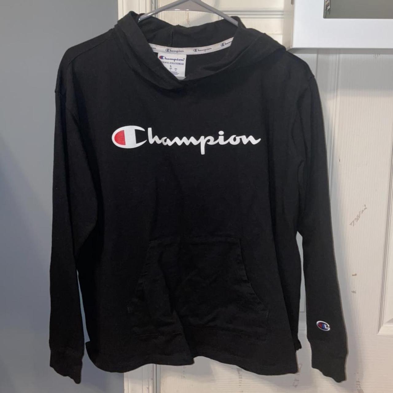 thin champion hoodie