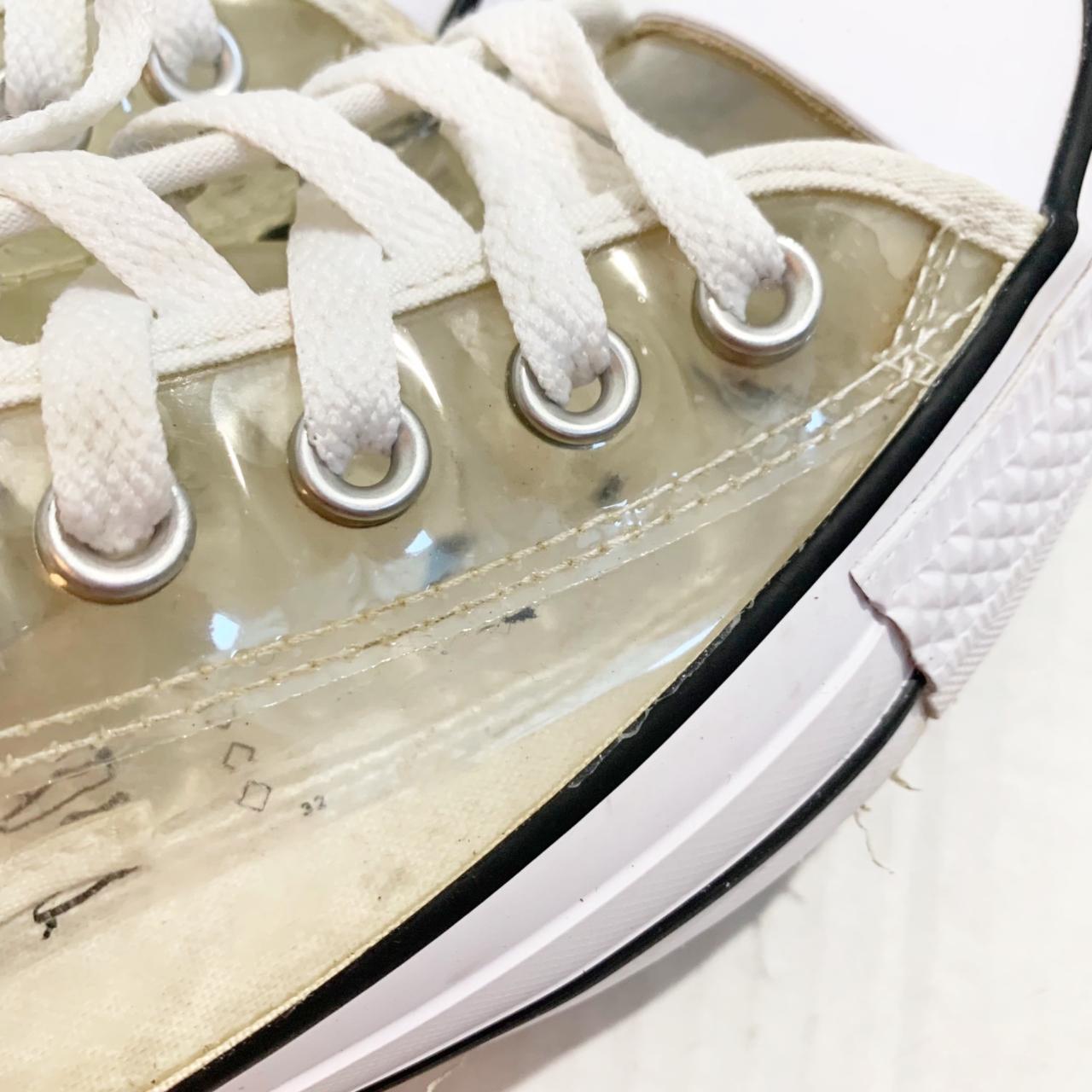 Clear hotsell converse sneakers