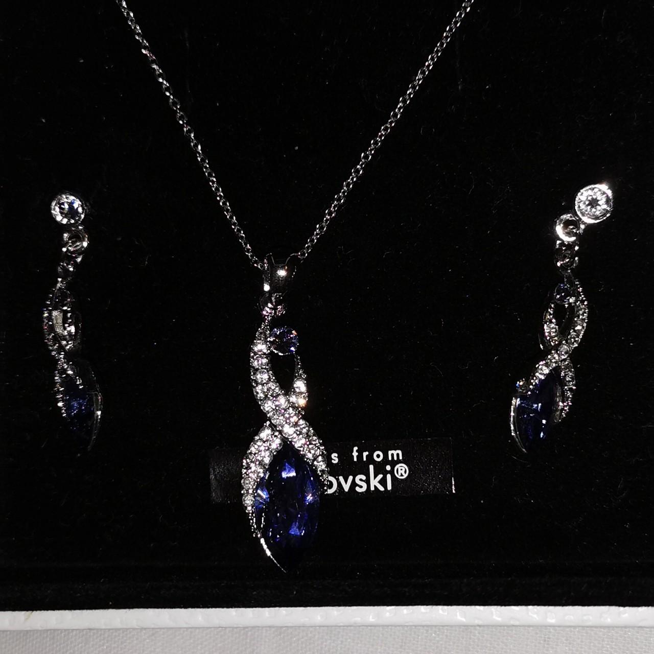 WARREN JAMES STERLING Silver Necklace, Earrings, Bracelet Set in gift box  £31.01 - PicClick UK