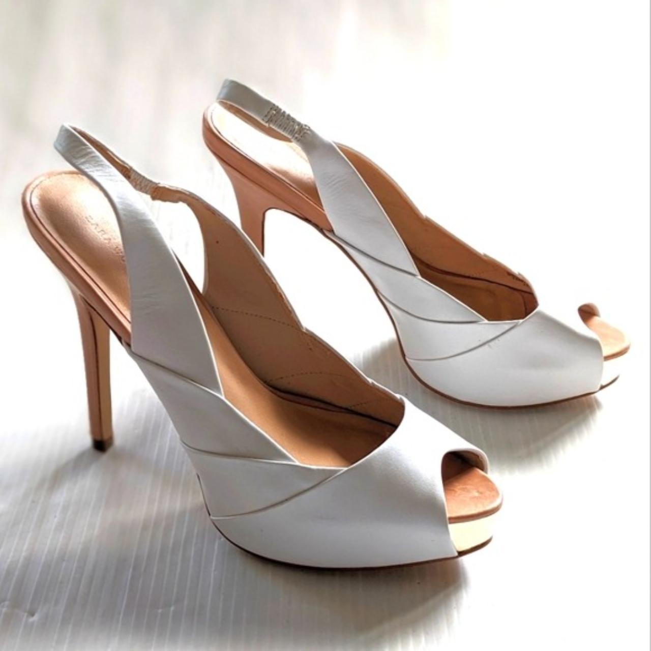 Zara white hot sale heels