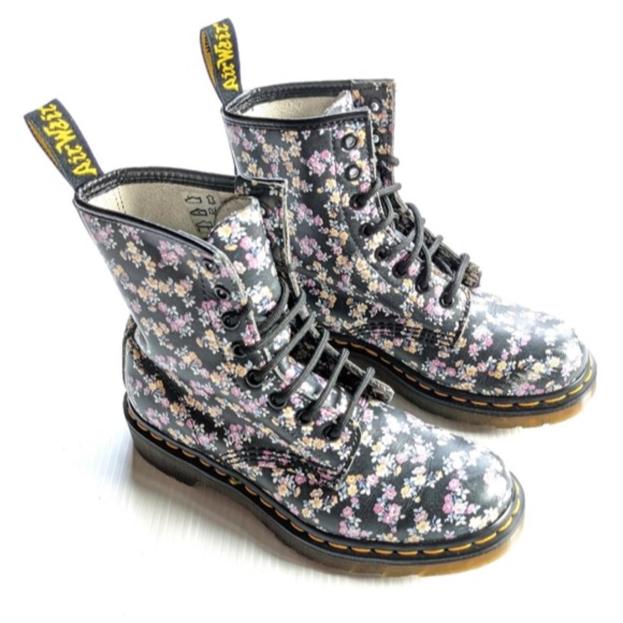 Doc Martens 1460 lace-up combat boots Tydee print ,... - Depop