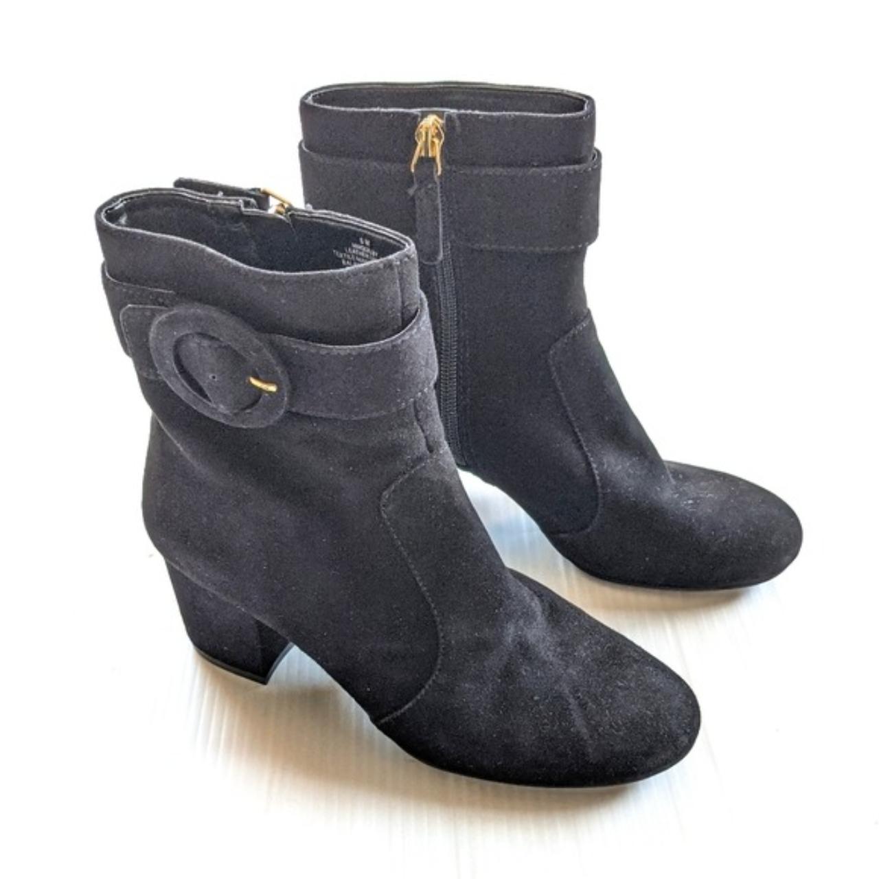 Nine west black suede hotsell ankle boots