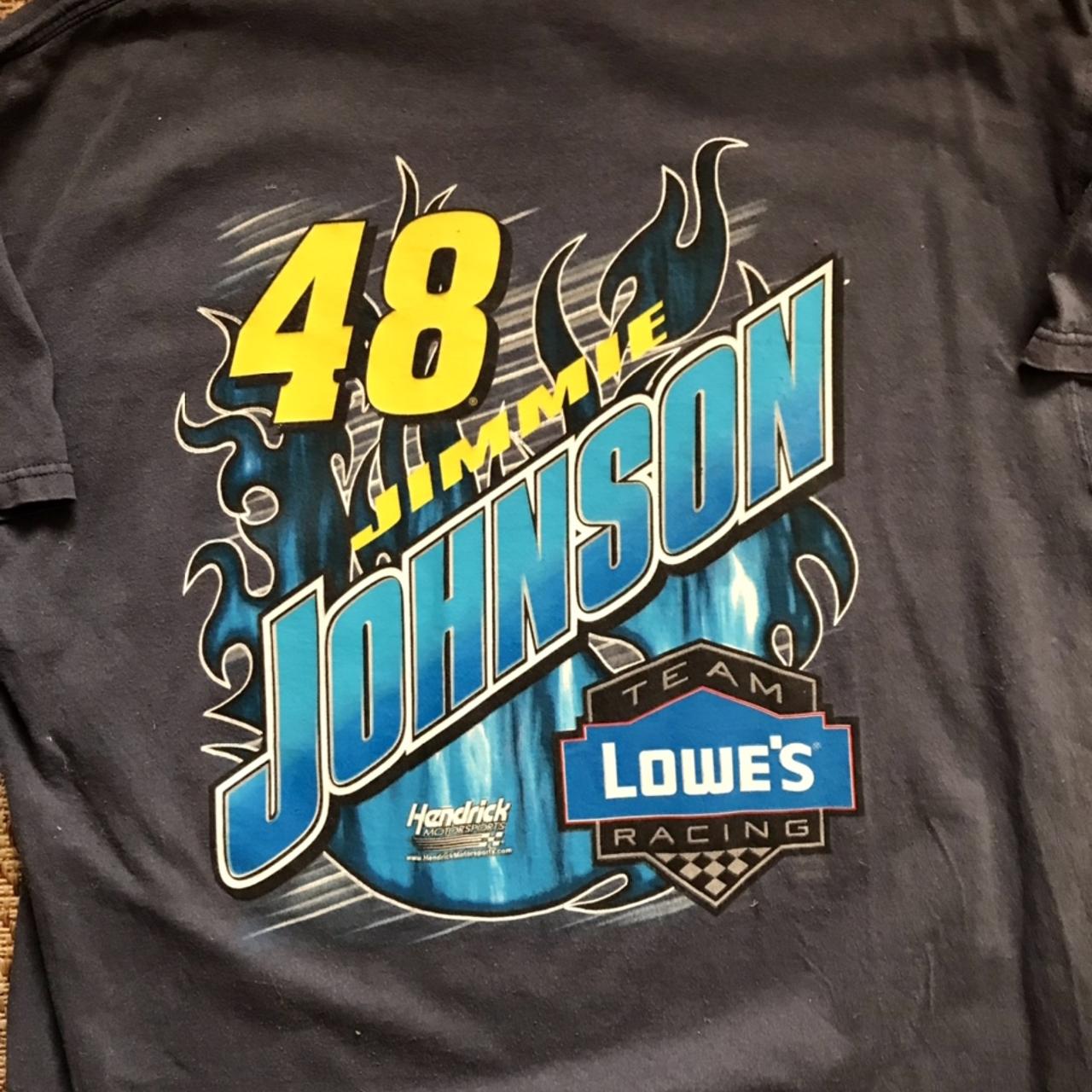 🔥🔥🔥 Early 2000’s Jimmie Johnson double sided Lowe’s... - Depop