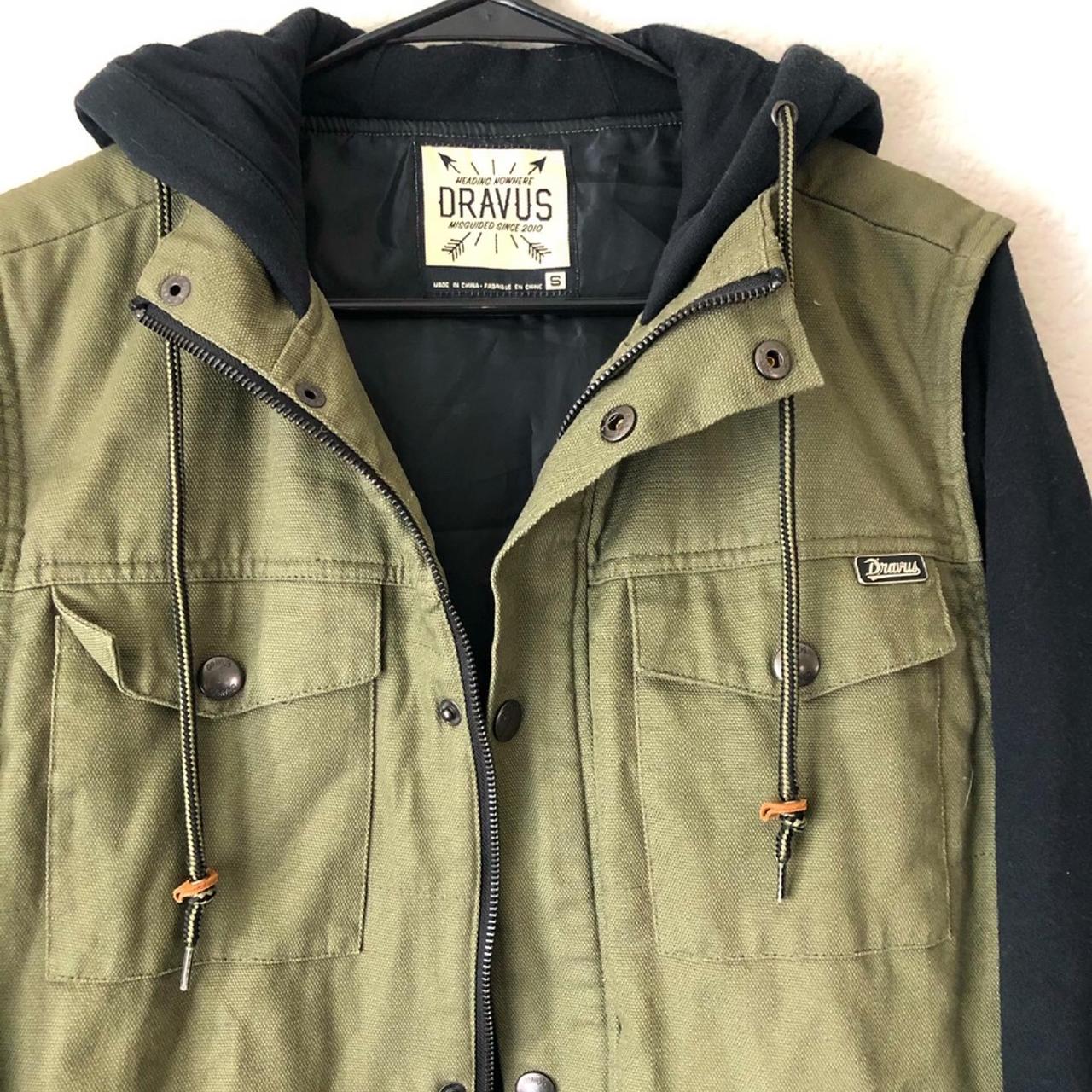 Dravus Canvas Jacket with hoodie Sleeves and Depop