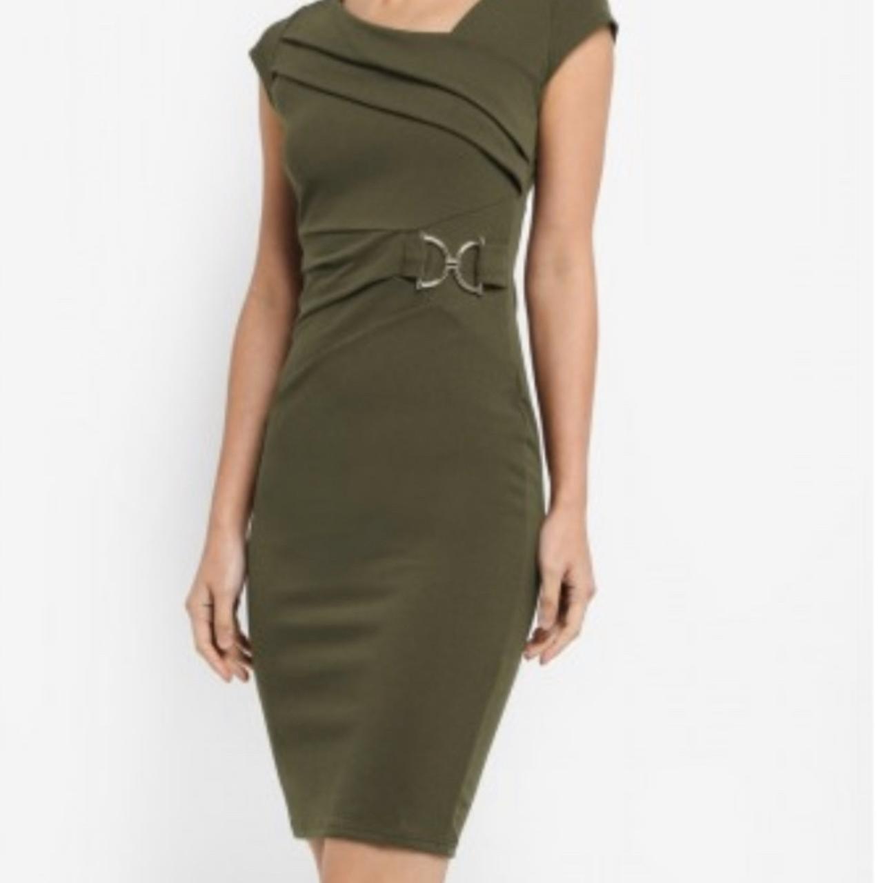 Lipsy khaki clearance dress