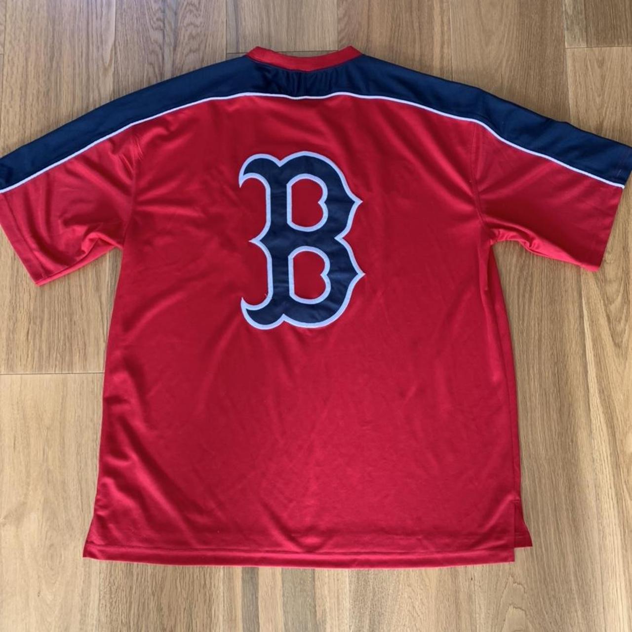 Boston Red Sox Baseball Jersey Size: XL Fit: Check - Depop