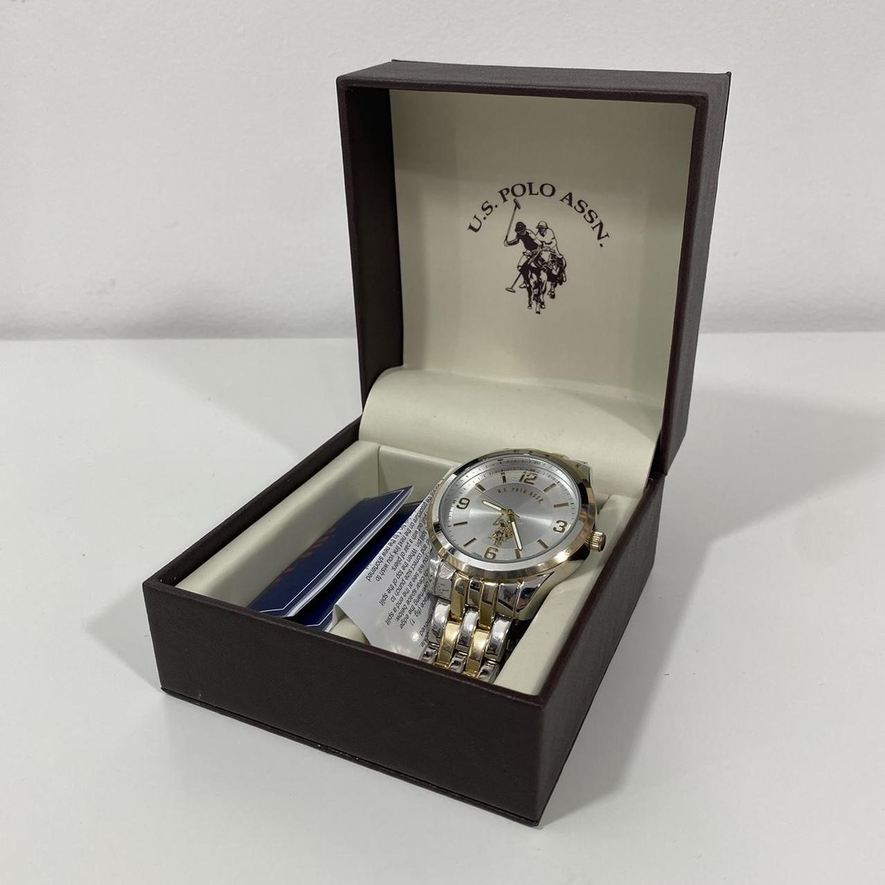 U.S. Polo Assn. Men's Silver and Gold Watch