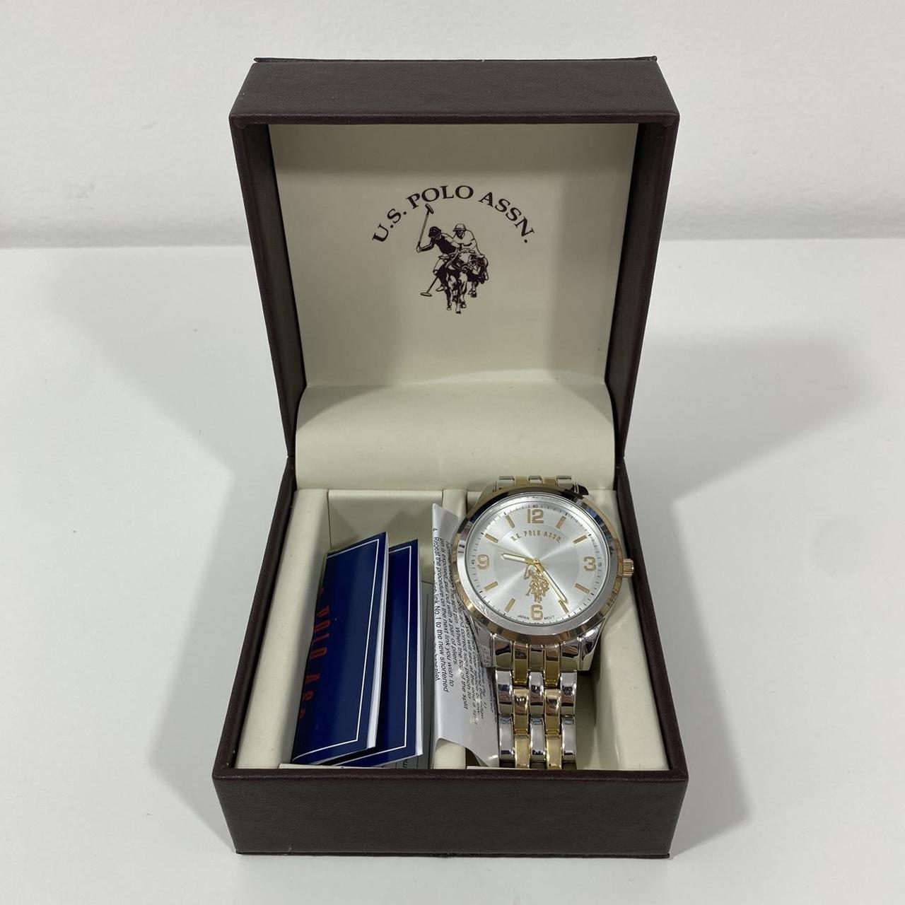 U.S. Polo Assn. Men's Silver and Gold Watch (2)