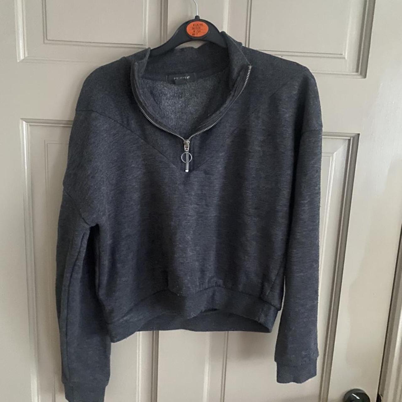 Grey half zip from Primark, only worn a couple of... Depop