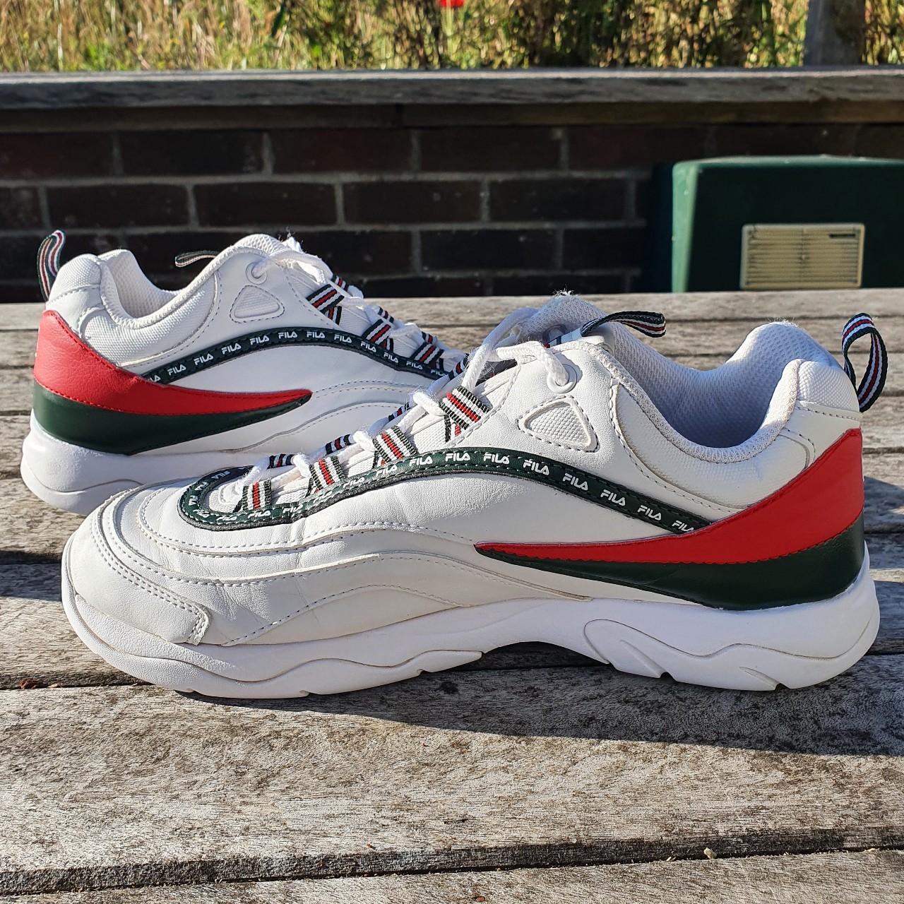 Fila white shop green red