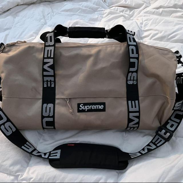 Supreme duffle bag 19ss Red Strap is included Its - Depop