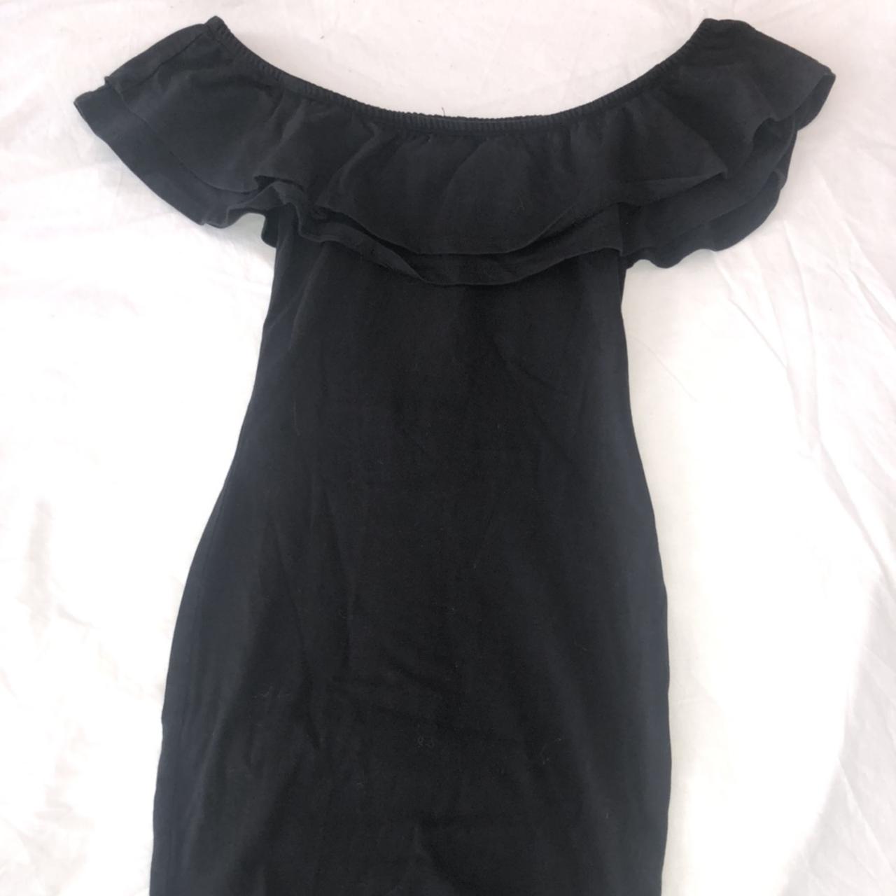 Black ruffle Miss Selfridge Petite dress Only worn... - Depop