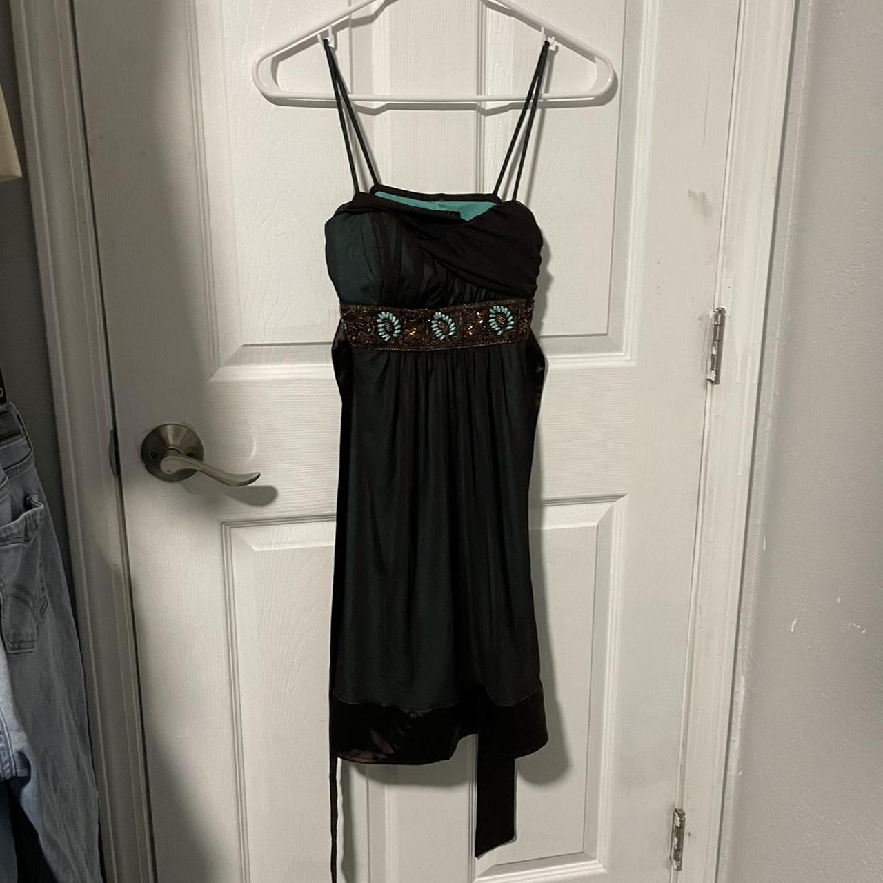 The most stunning y2k beaded dress! -beadeded... - Depop