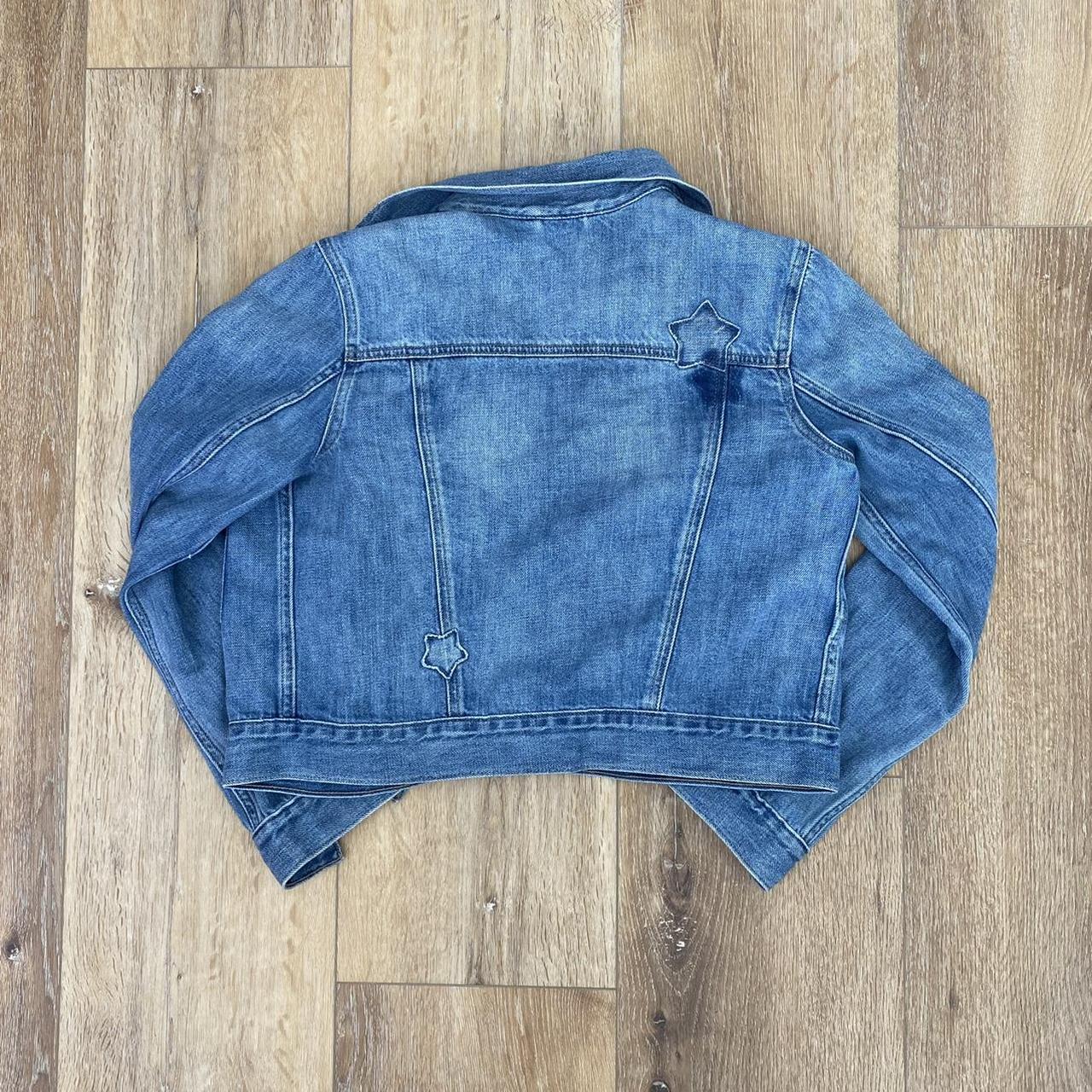 Star denim jacket ⭐️ Gap denim jacket with star... - Depop