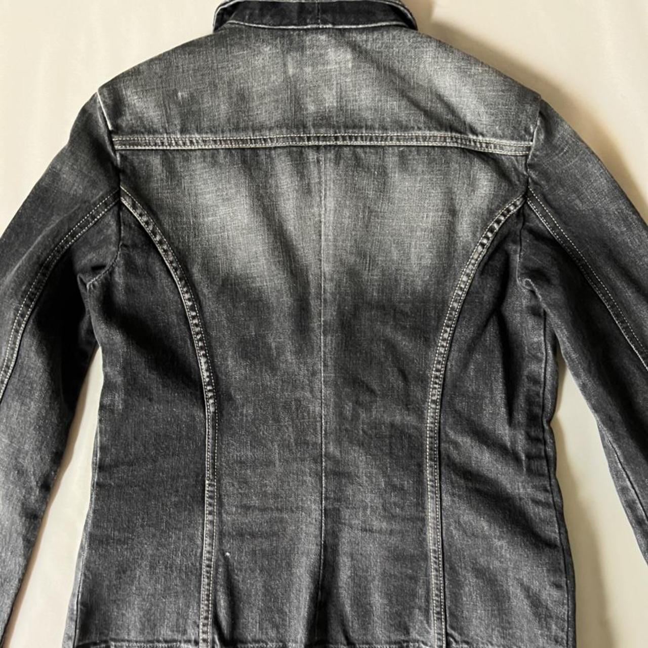 Diesel Women's Black and Grey Jacket Depop