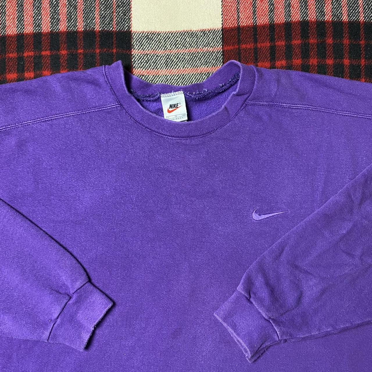 vintage nike crewneck purple