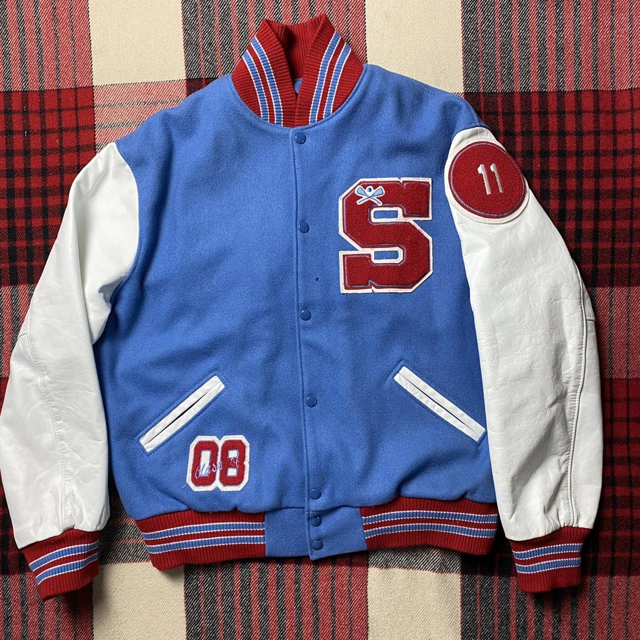 Vintage Y2K South Salem Saxons Varsity Jacket Small... - Depop