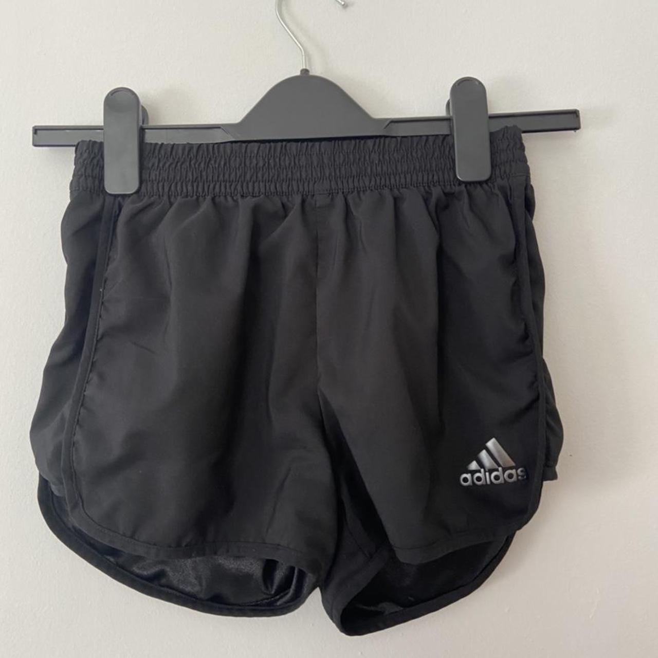 •Black Adidas shorts Kids age 11-12y but will fit a... - Depop