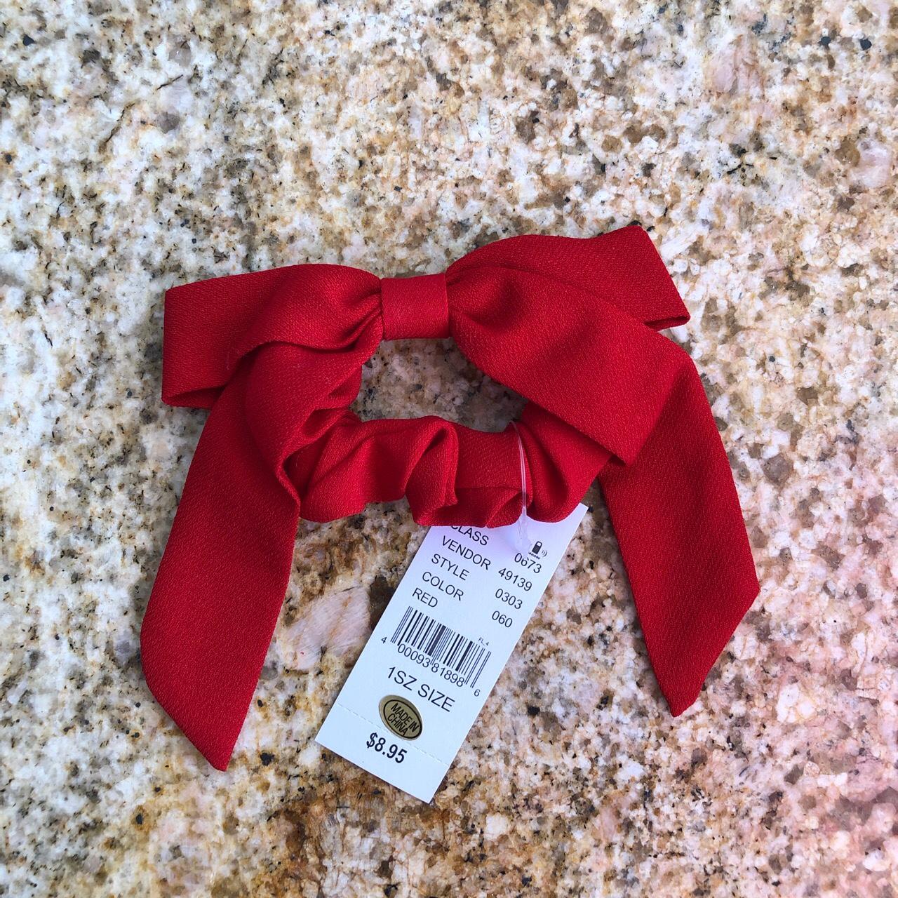 New Pacsun red bow hair tie 🎀 the perfect accessory - Depop