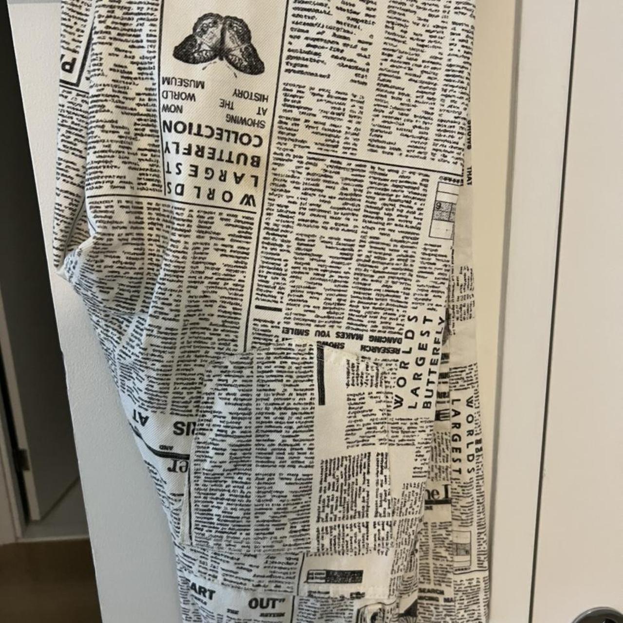 Zara newspaper jeans. Super cute on. Worn once... Depop